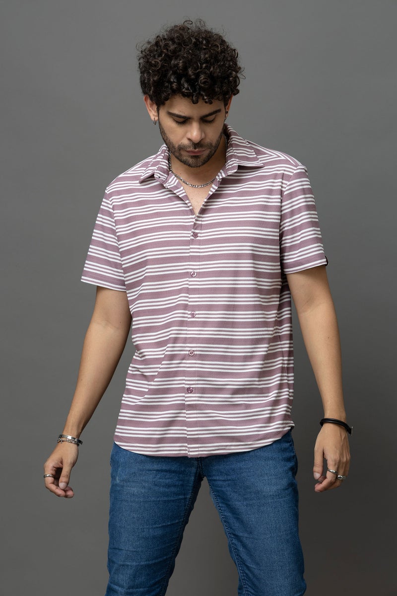 Go Devil Striped Shirt for Men - Image 1